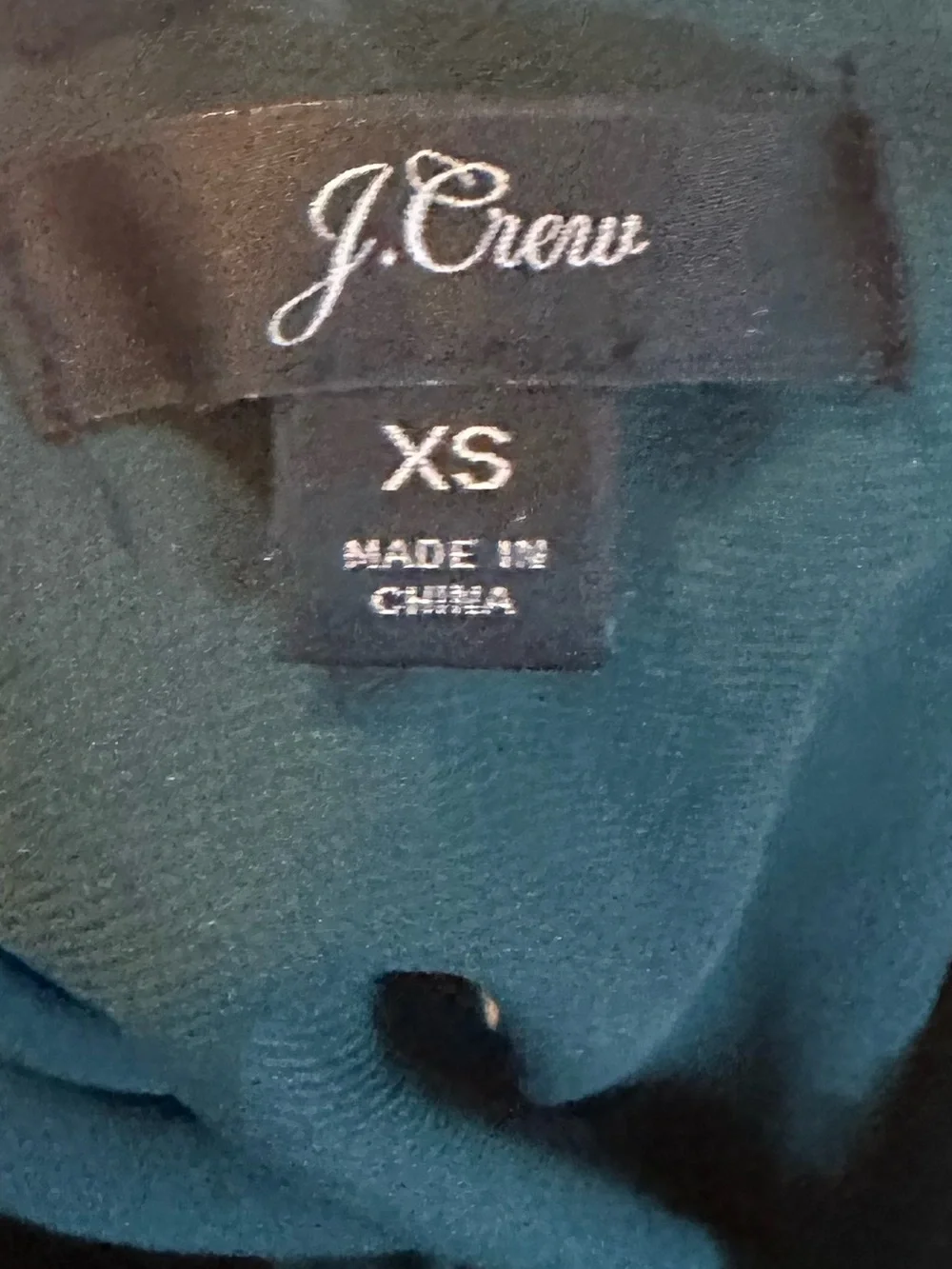 J. Crew Dark Green Velvet V-Neck Camisole